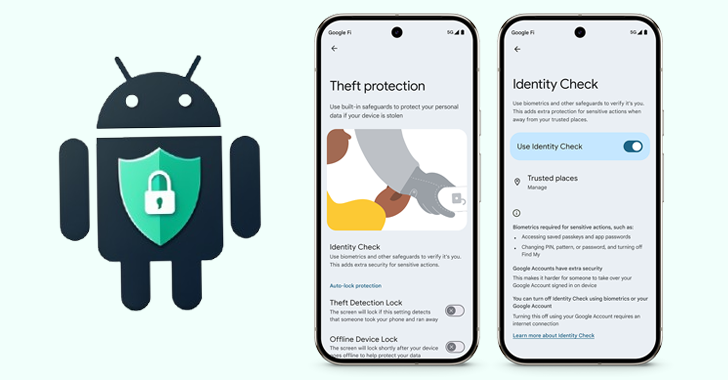 La nueva identidad de Android es configuración del dispositivo de bloqueo de características fuera de las ubicaciones de confianza