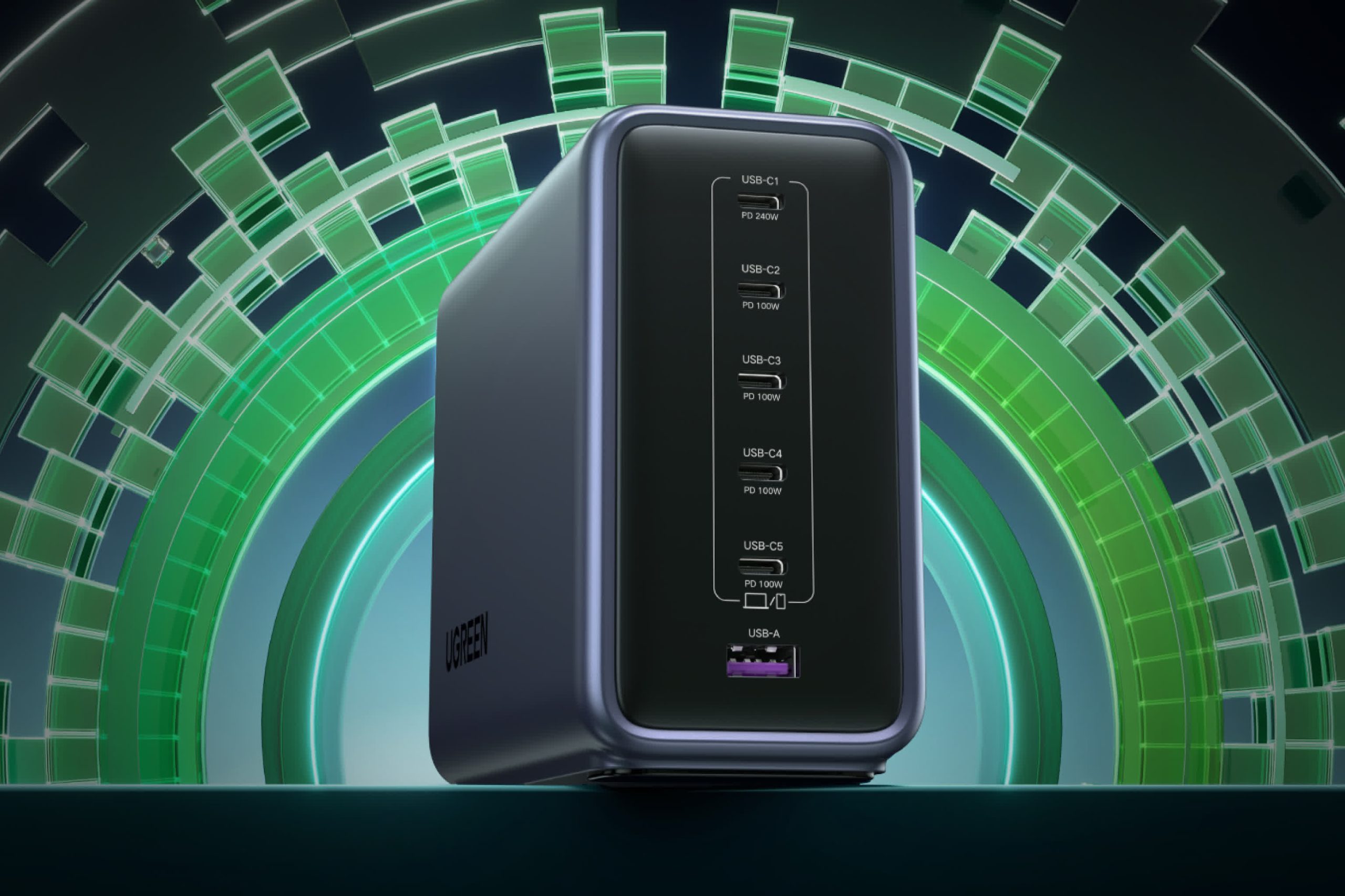 El cargador de 500 W de Ugreen puede cargar 5 portátiles al mismo tiempo, incluso bicicletas eléctricas