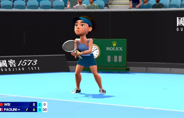 El torneo de tenis del Abierto de Australia reemplaza a los jugadores con avatares similares a Wii Sports para transmitir partidos en vivo