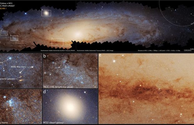 El panorama más grande jamás visto por el Hubble muestra 200 millones de estrellas en la galaxia de Andrómeda