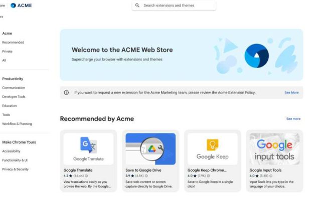 Las empresas obtienen su propia versión de Chrome Web Store – Computerworld