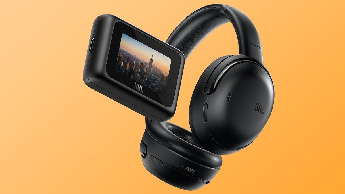 Los nuevos auriculares Elite de JBL incluyen un transmisor de audio con pantalla táctil para conectarse a cualquier cosa fácilmente… y compartir audio con cualquier otra persona fácilmente.