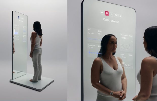 El espejo inteligente Withings Omnia refleja sus datos de salud