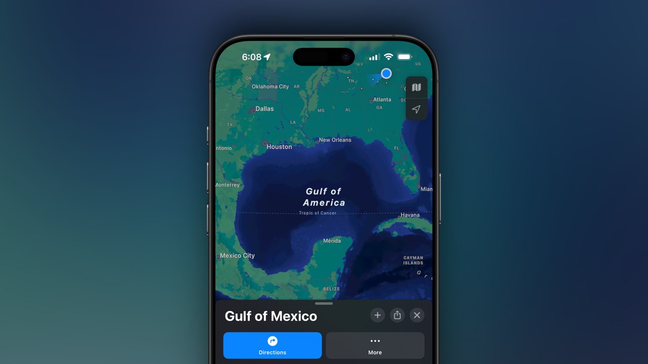 Apple Maps puede tener una solución para el nuevo nombre del Golfo de México