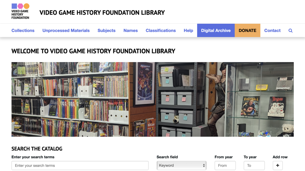 La biblioteca en línea de la Fundación de Historia del Videojuego ahora está abierta
