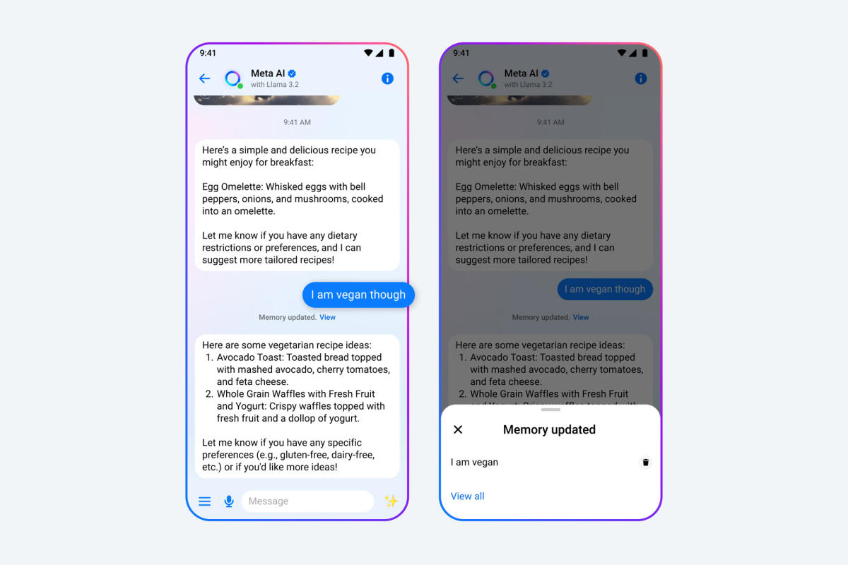 Meta AI ahora usará su actividad de Facebook e Instagram para informar sus recomendaciones