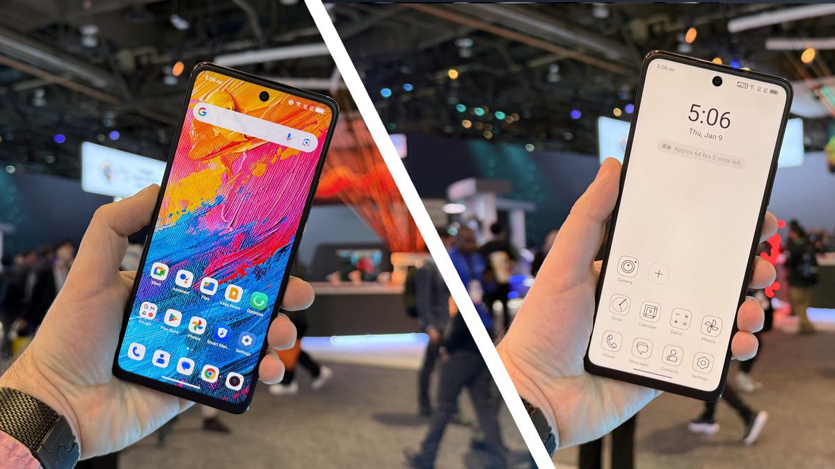 El TCL 60XE cambia de color a escala de grises en un instante, y es lo más genial que vi en CES