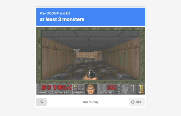 Alguien creó un CAPTCHA donde juegas Doom en dificultad Nightmare