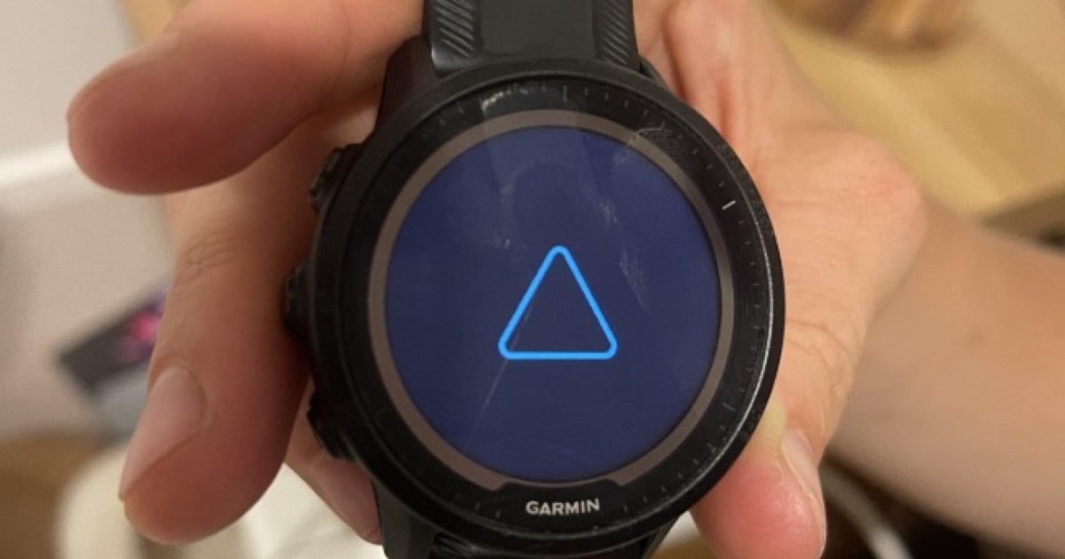 ¿Qué es el triángulo azul de la muerte de Garmin?
