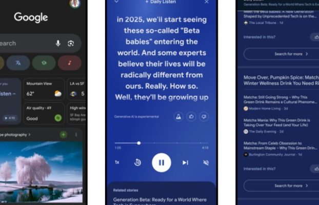 Google ahora generará un podcast resumen para tu feed de Discover