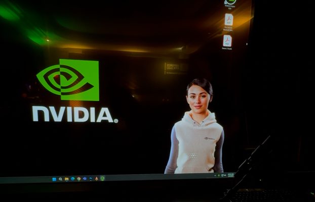 El avatar de IA de Nvidia se sentó en la pantalla de mi computadora y me desconcertó