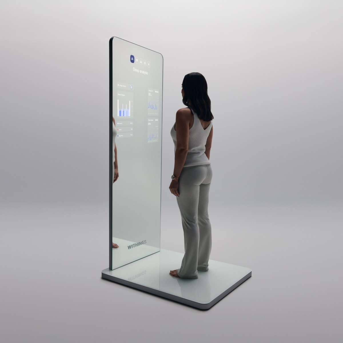 Omnia de Withings es un espejo de salud de tamaño completo que escanea el cuerpo