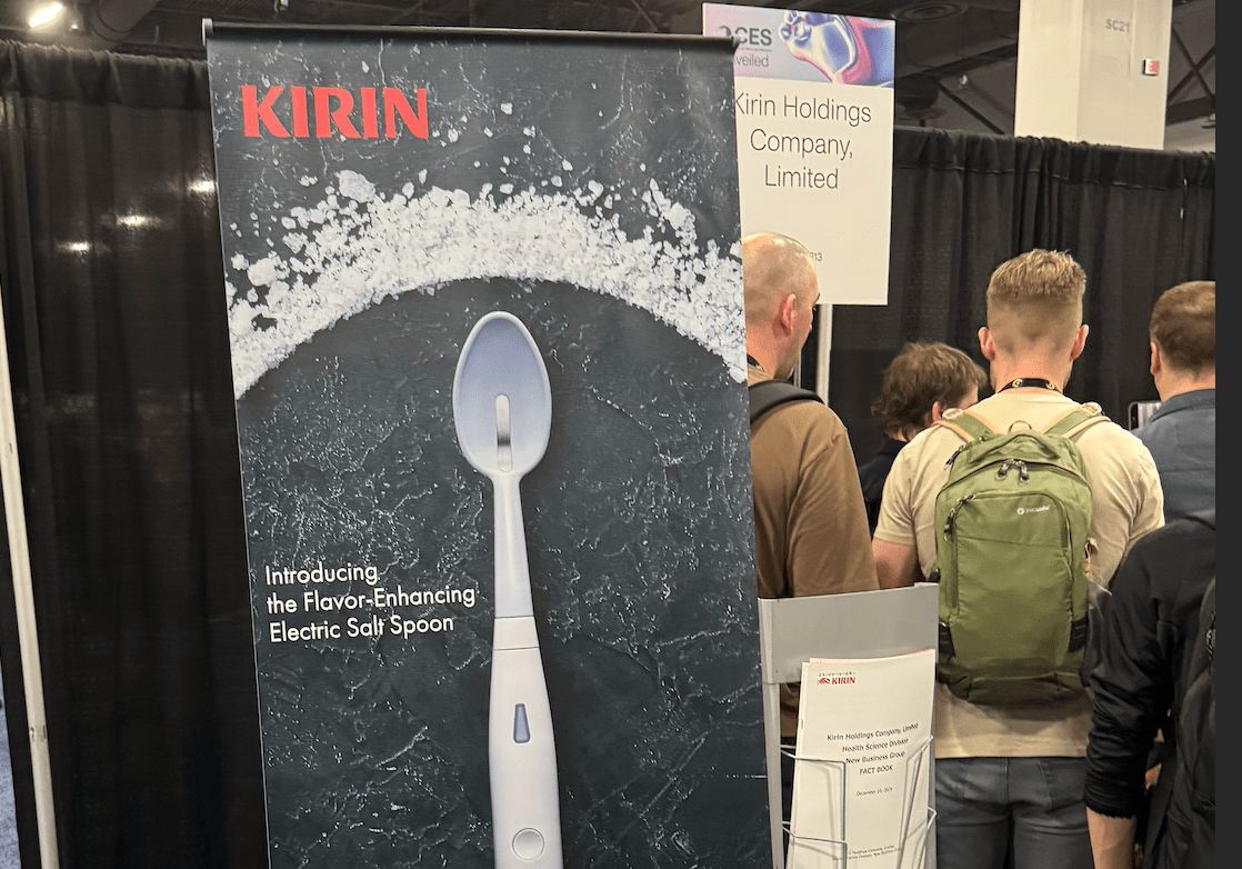 Kirin ofrece una muestra de su cuchara de sal eléctrica en CES 2025