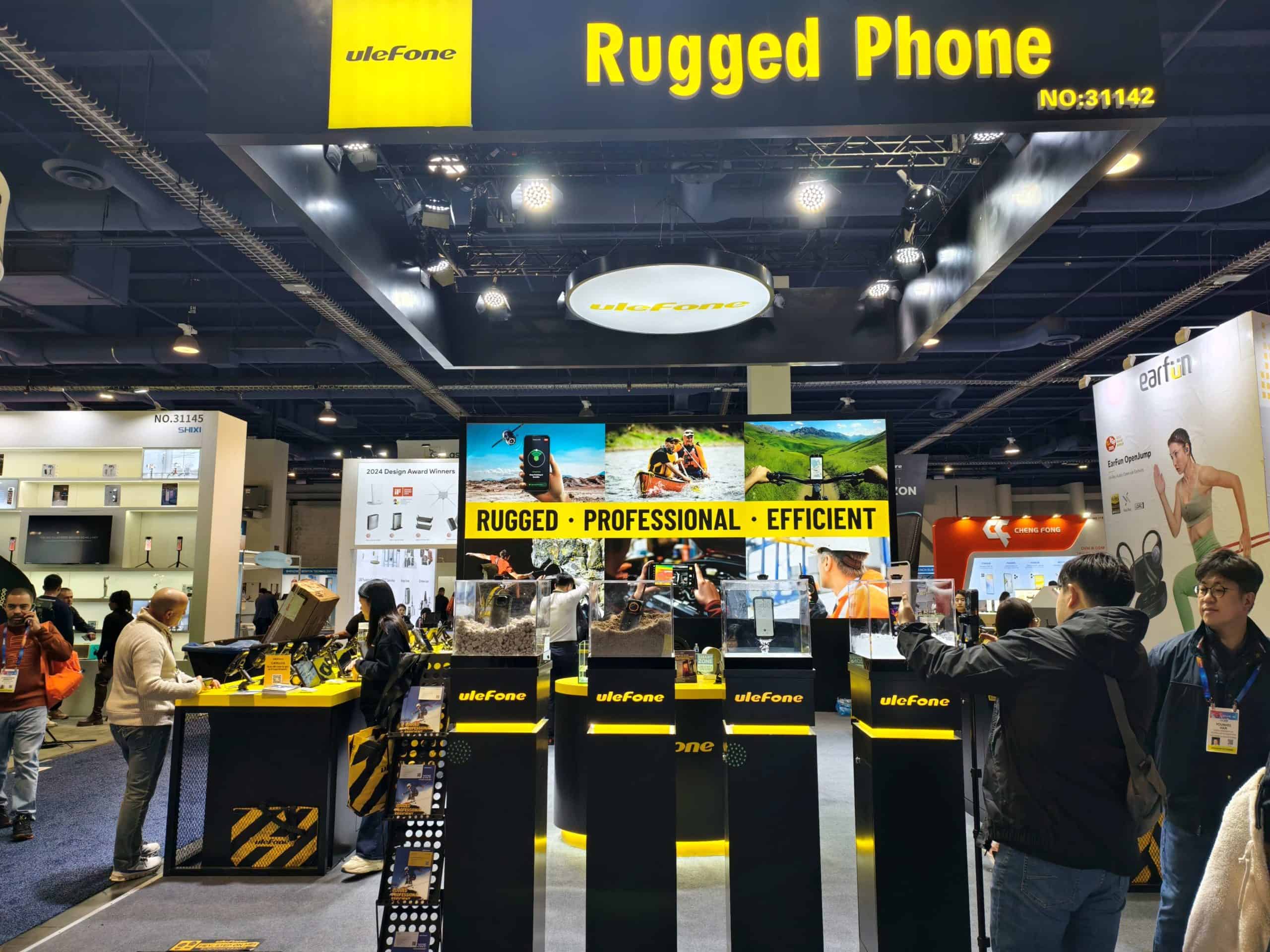 Ulefone muestra sus teléfonos inteligentes resistentes con inteligencia artificial en CES 2025