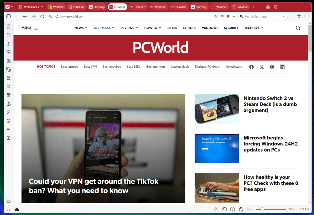 Me cambié a Vivaldi, pero a veces es mejor un navegador más grande
