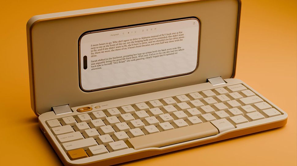 Este prototipo de caja de teléfonos inteligentes integra lo que parece un teclado mecánico y no puedo esperar para escribirlo