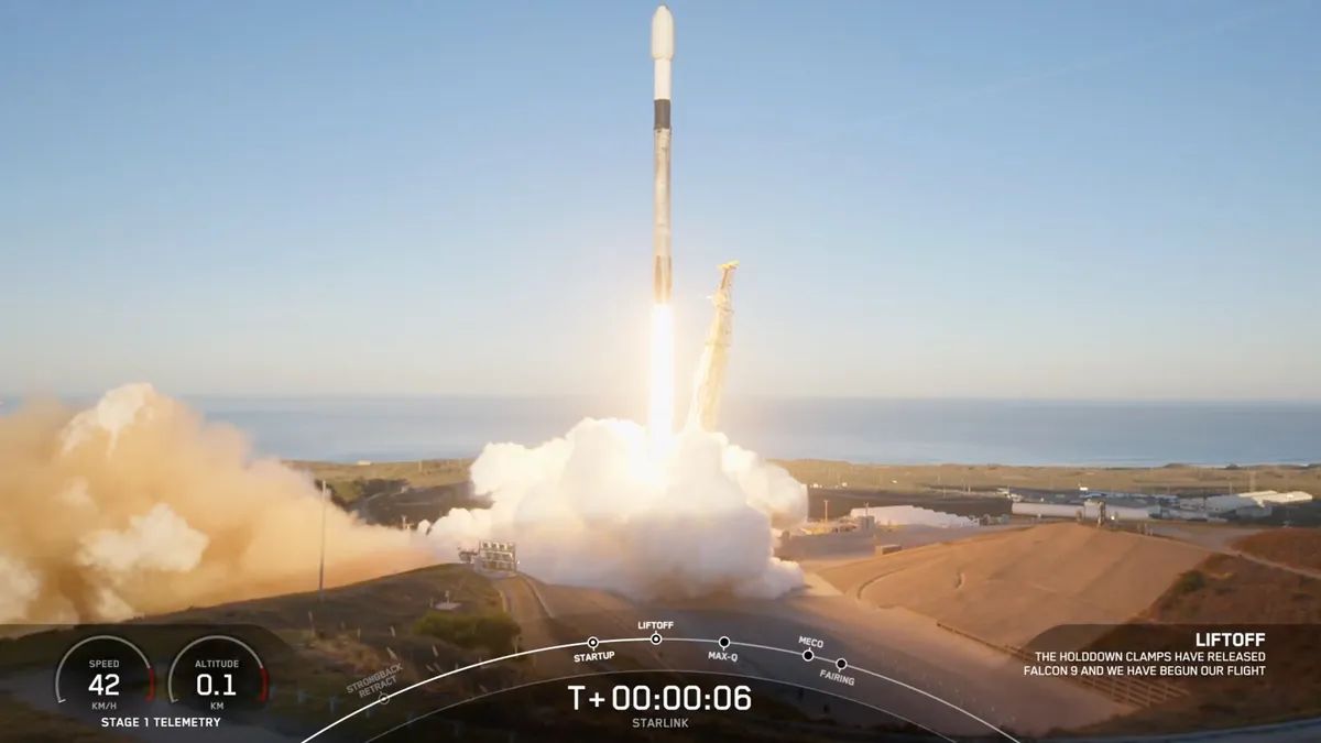 SpaceX Falcon 9 pone en órbita 27 satélites Starlink desde Vandenberg