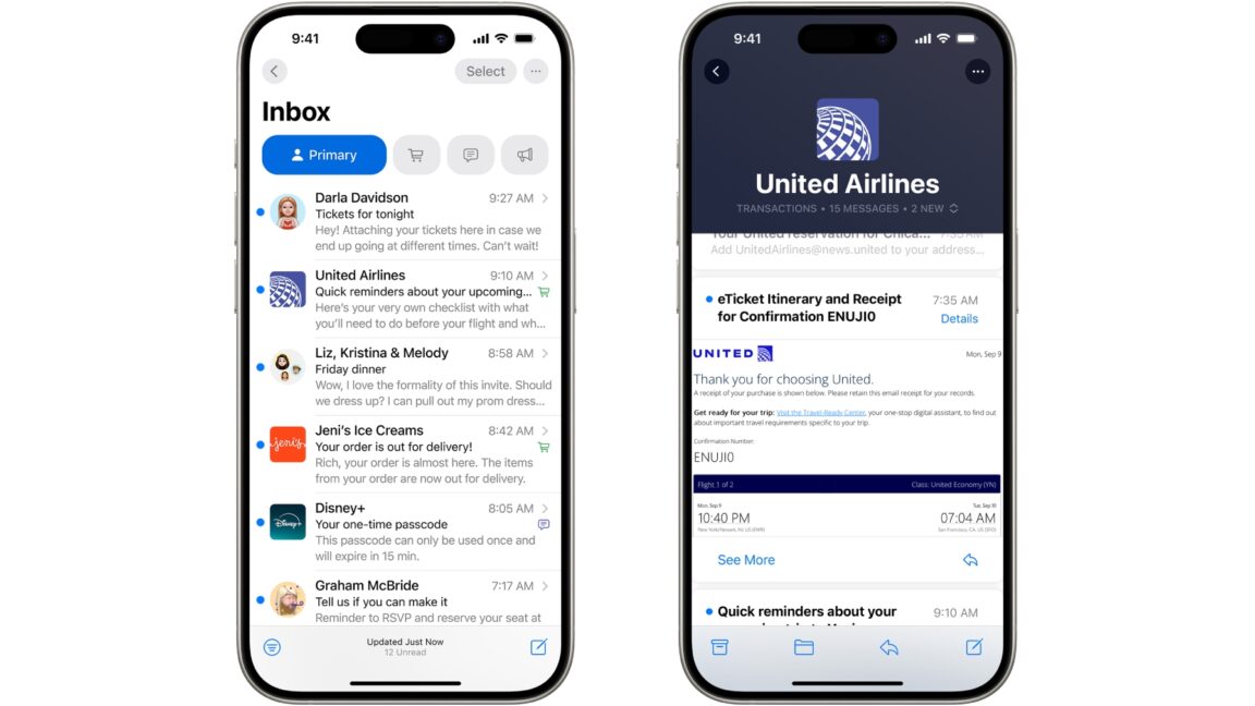 Informe: Apple Mail obtiene categorías automáticas en iPadOS y macOS