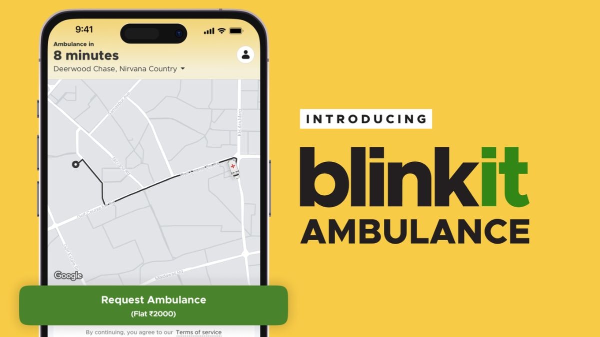 Blinkit lanza el servicio de ambulancia de soporte vital básico en 10 minutos en Gurugram