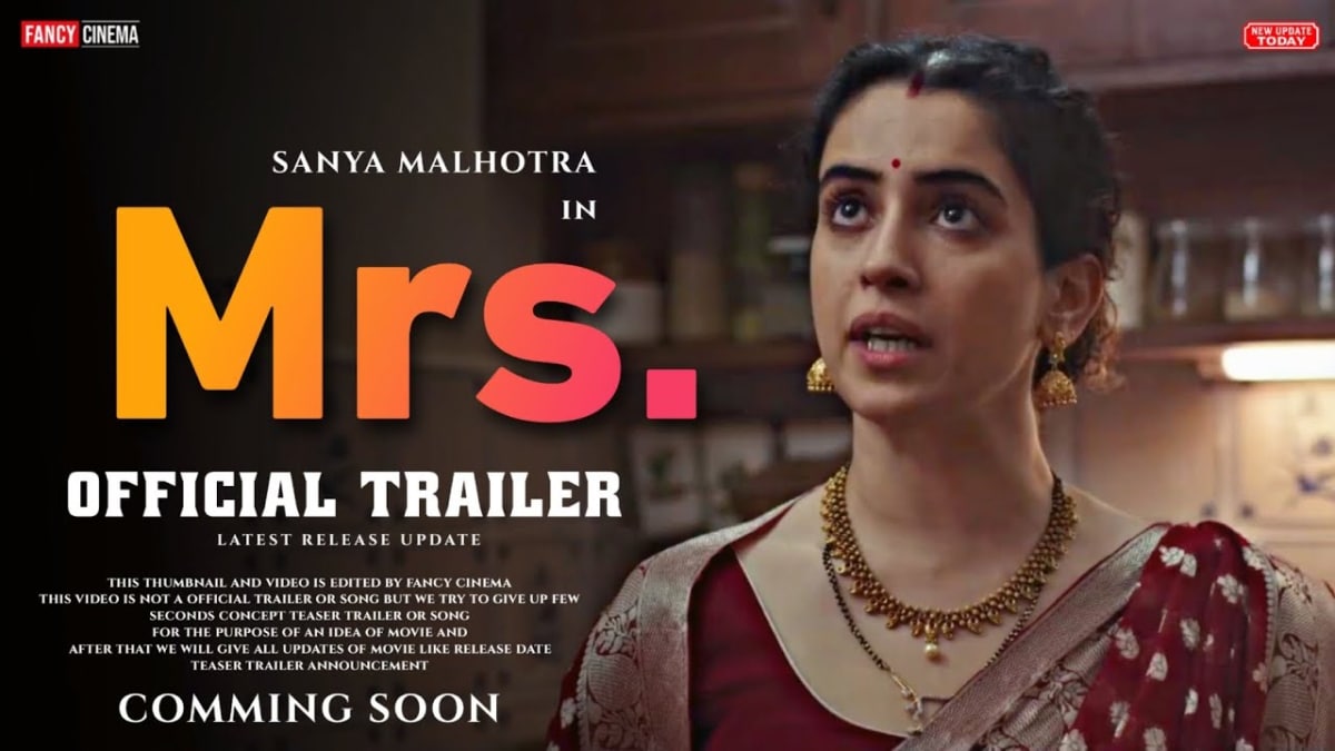Fecha de lanzamiento de Mrs OTT: la nueva versión de The Great Indian Kitchen protagonizada por Sanya Malhotra se lanzará en Zee5