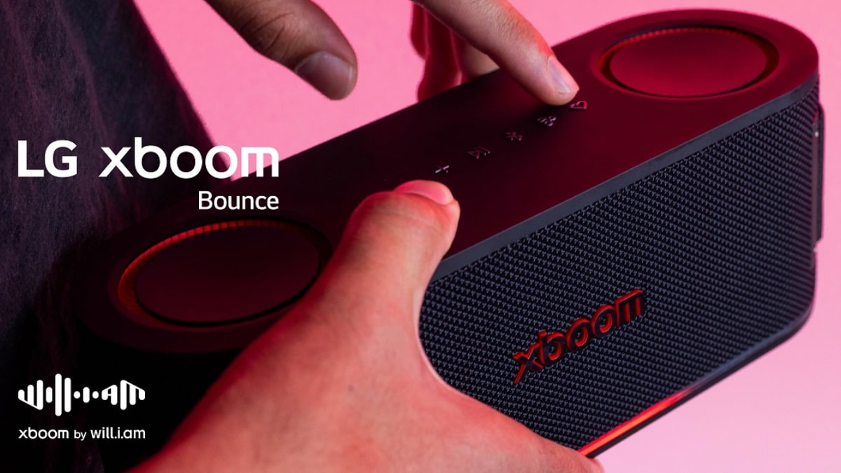 Los auriculares LG Xboom Buds TWS, los altavoces Bluetooth Xboom Bounce, Grab y Stage 301 se presentan en CES 2025
