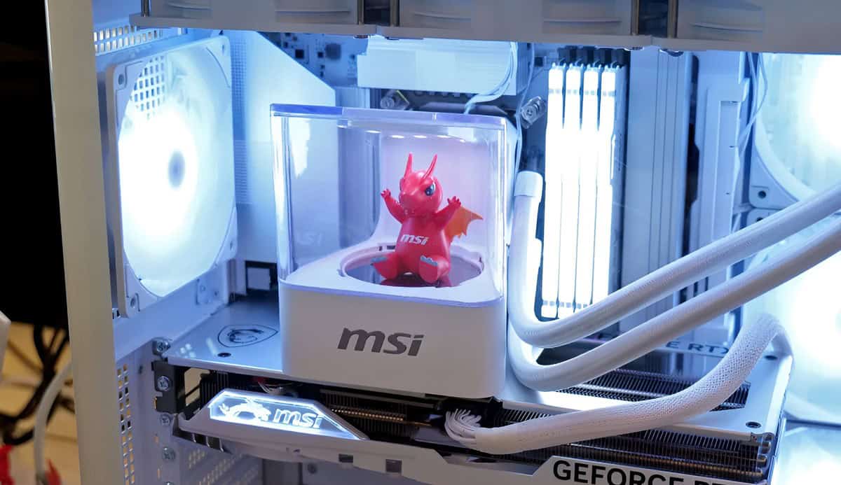 MSI muestra un disipador de CPU con tocadiscos incorporado en CES 2025