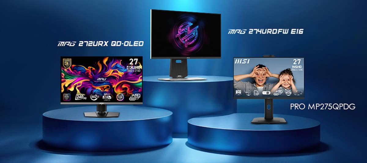 Los monitores 2025 de MSI incluyen frecuencia de actualización de 600 Hz, OLED y más