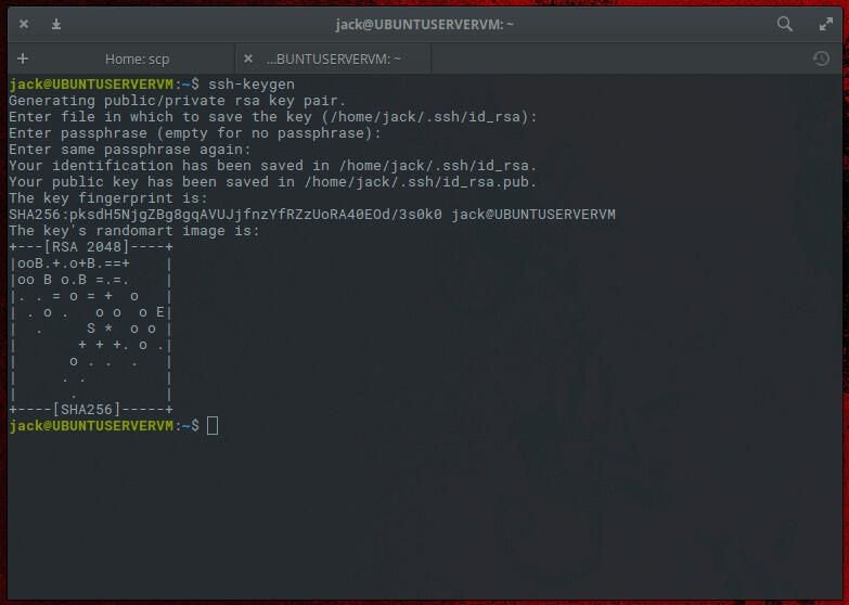 Cómo utilizar SCP (copia segura) con autenticación de clave SSH