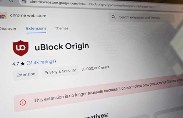 El origen de Ublock está muerto para Chrome, pero su sucesor aún vive en