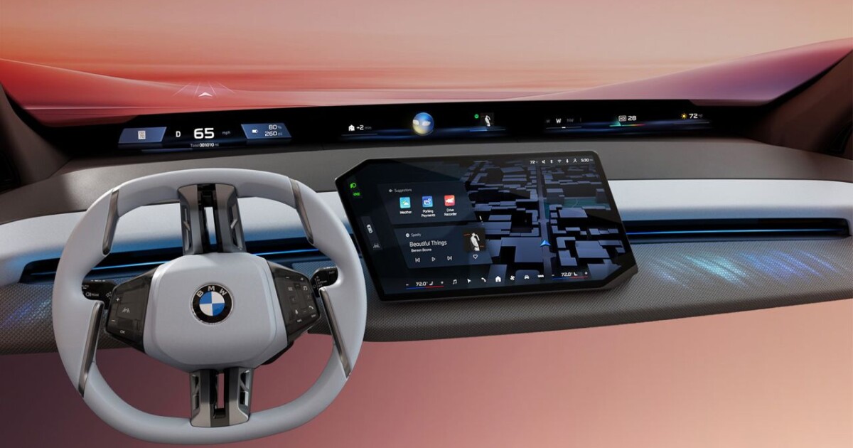BMW combina AR y pantallas panorámicas en el tablero del futuro