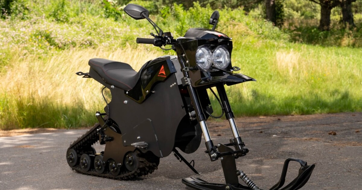 Se transforma el combate 3-en-1 de ebike legal a la calle a la moto de nieve
