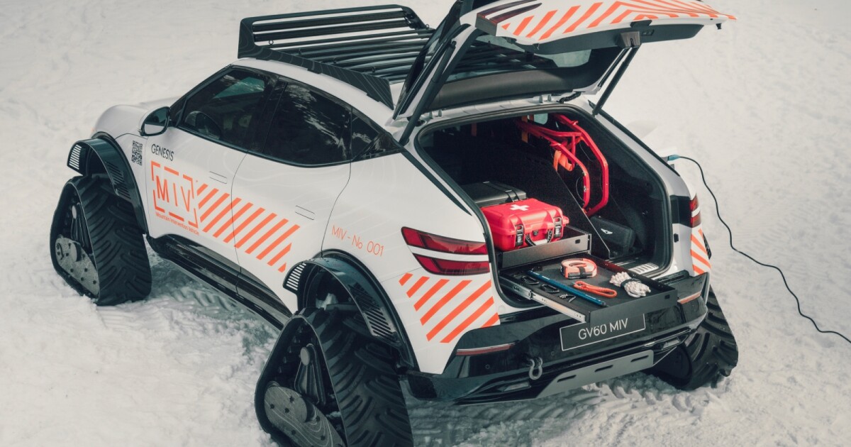 Genesis GV60 MIV Concept es un rescate de montaña especialmente diseñado ev