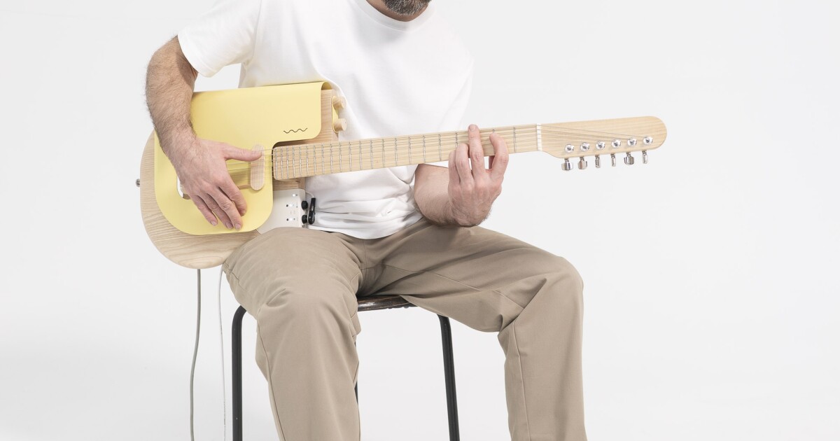 Una guitarra innovadora con nuevas pastillas móviles y expresión activa