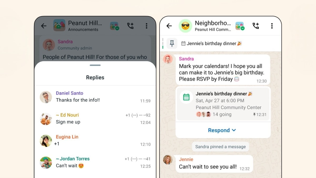 Según los informes, WhatsApp probando la función de programación de eventos en chats individuales para usuarios de iOS y Android