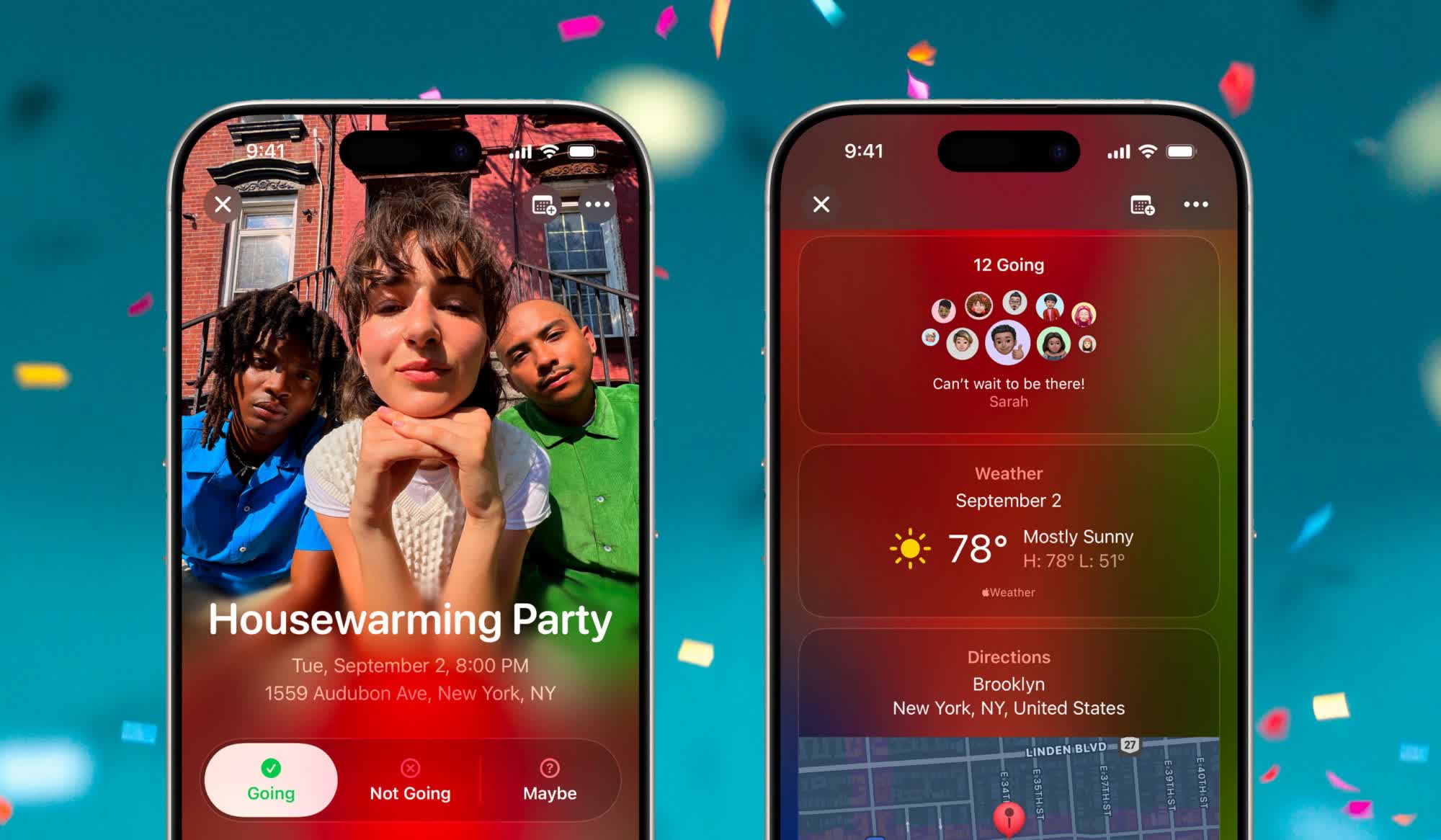 Apple Invites es un planificador de eventos sociales con IA