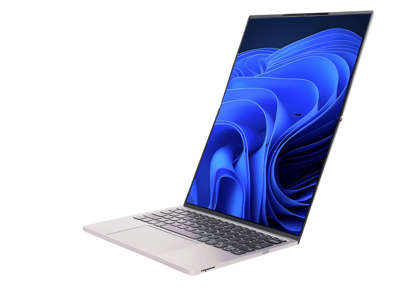La computadora portátil de Lenovo’s Thinkbook Flip Ai presenta una imponente pantalla OLED que se pliega por la mitad