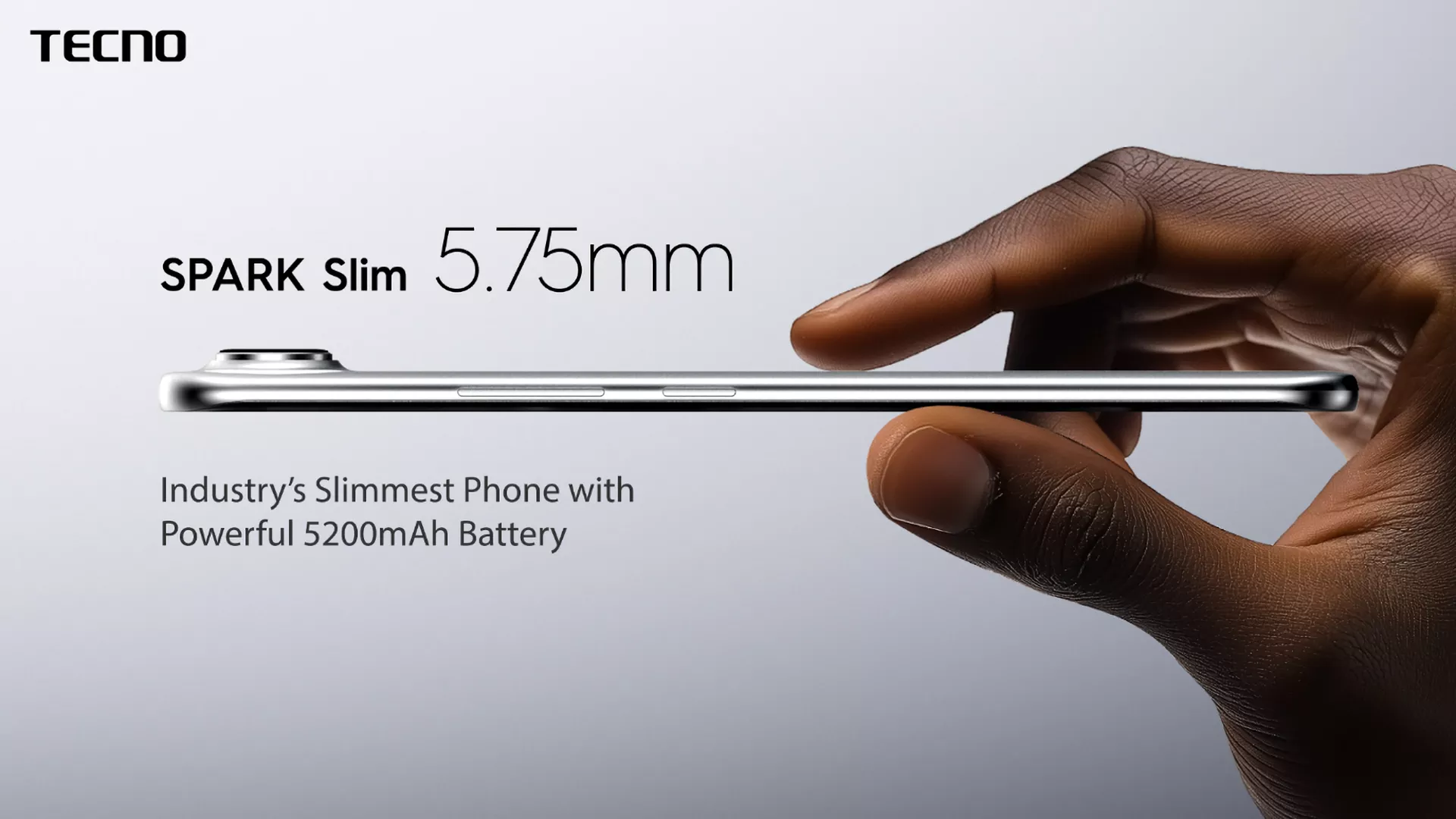 Tecno Spark Slim Concept Phone tiene menos de 6 milímetros de espesor