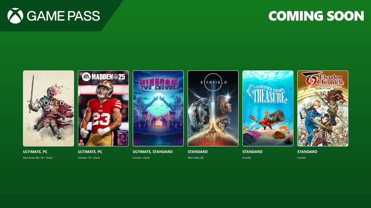 Las adiciones del pase del juego de febrero incluyen Adowed y Madden NFL 25