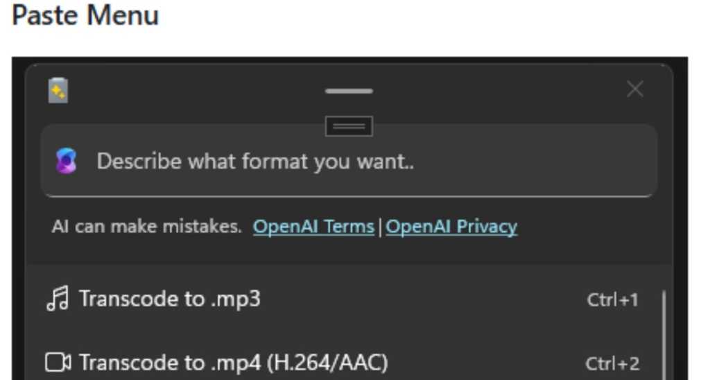 Microsoft prueba la nueva aplicación PowerToys que puede extraer audio de videos