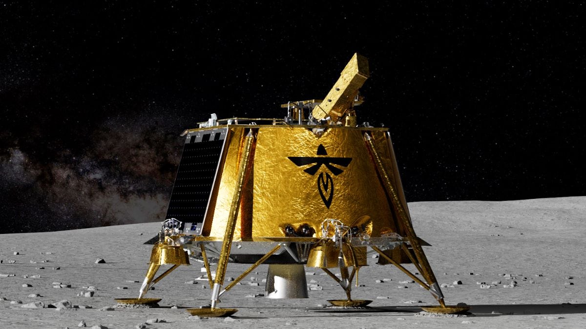 Blue Ghost Lunar Lander Juego para el aterrizaje histórico de la luna el 2 de marzo de 2025