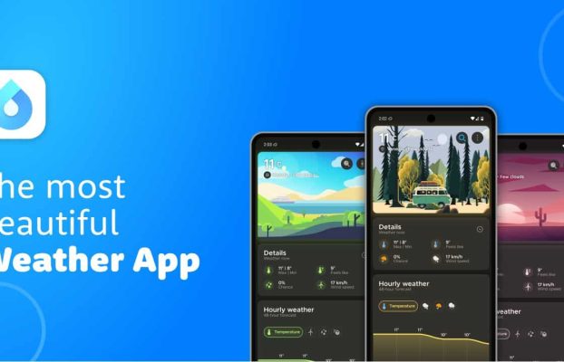 Overdrop de la aplicación del widget del clima manteniendo el clima en vivo con una excelente interfaz de usuario y pronósticos precisos