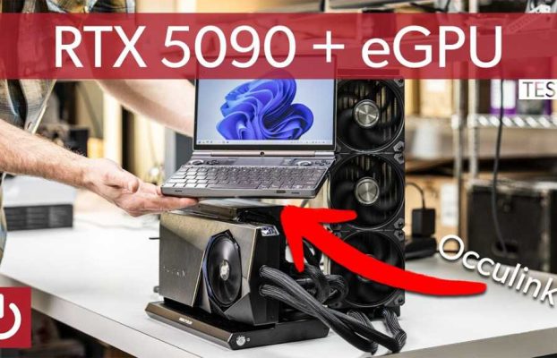 ¿Qué sucede si conecta una PC portátil en un RTX 5090? Nos enteramos