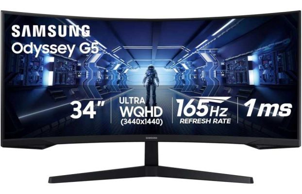 El monitor de juego Ultrawide de 34 pulgadas de Samsung de 34 pulgadas es de $ 199 de descuento