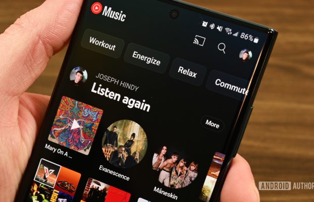 La música de YouTube puede comenzar a ayudarte a encontrar más álbumes como el que estás disfrutando actualmente