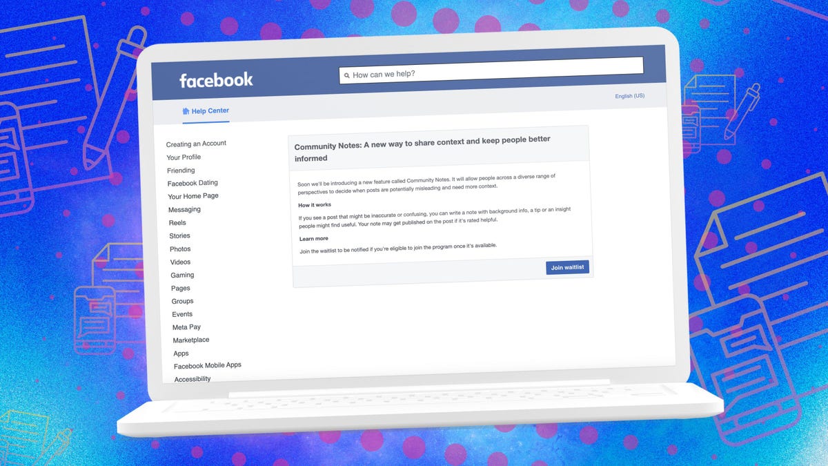 ¿Quieres luchar contra la información errónea en Facebook? Únase a la lista de espera del editor de Meta Community Notes