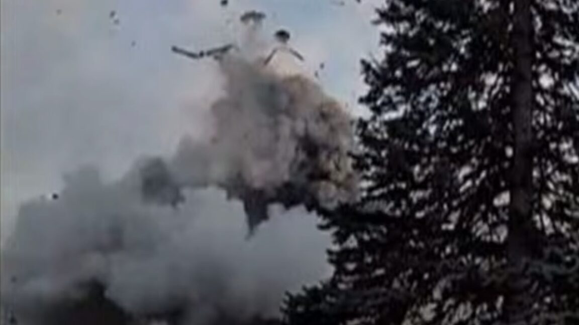 Vea los cilindros de GNC de un camión de basura explotando después del incendio de la batería de iones de litio