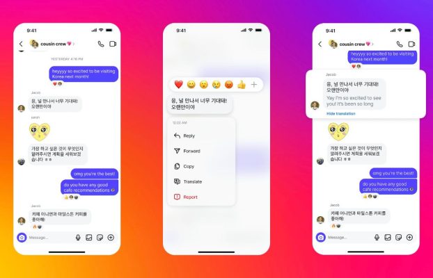 Instagram implementa la traducción de mensajes, el intercambio de música fácil y más para DMS