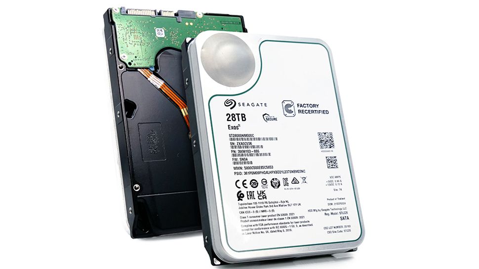 EXOS 28TB HDD de Seagate es el HDD más grande que puede comprar en el comercio minorista, pero de alguna manera se han vuelto a la venta en varias tiendas de restauración