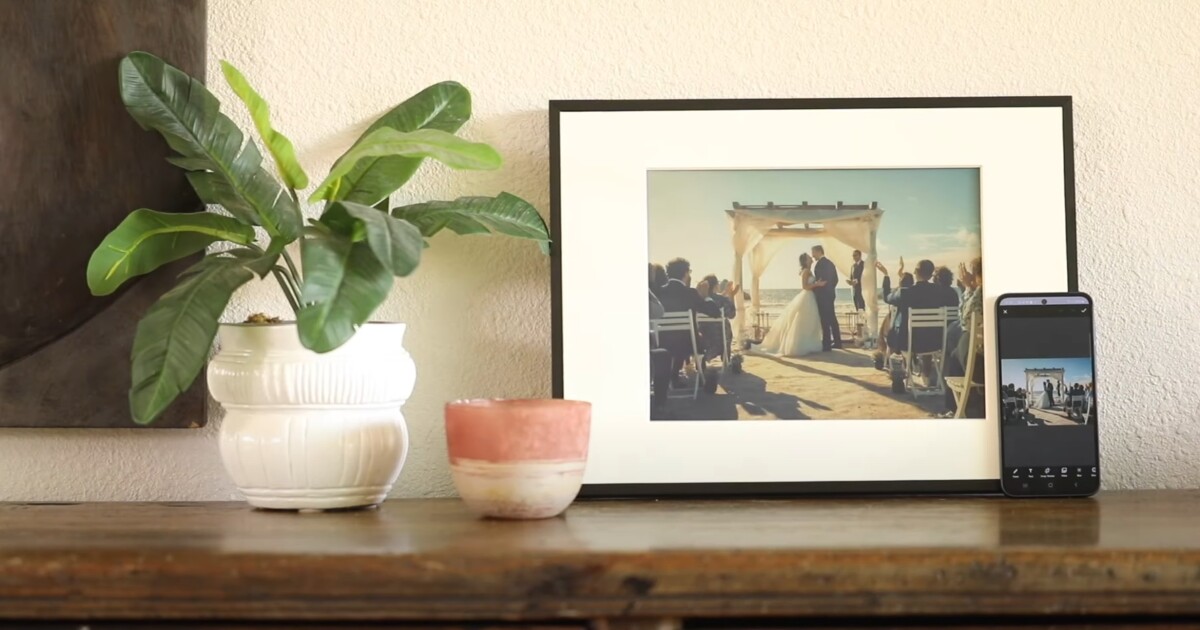Color E Ink Picture Frame Actualizaciones Room Art con un toque