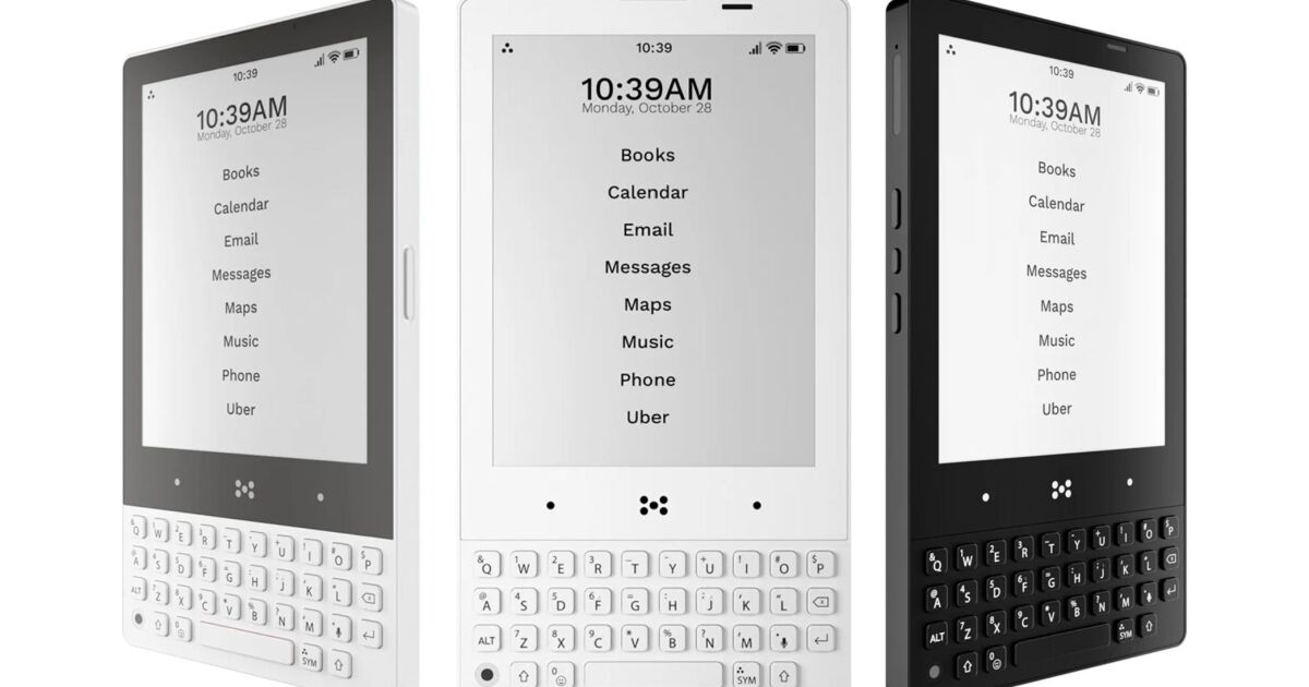 Teléfono E Ink con un paquete de teclado tiene como objetivo simplificar la vida móvil